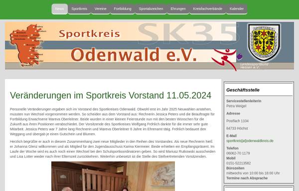 Vorschau von www.sportkreis-odenwald.de, Sportkreis Odenwald