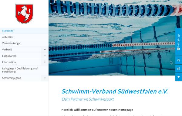 Vorschau von www.sv-suedwestfalen.de, Schwimm-Verband Südwestfalen e.V.