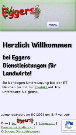 Vorschau der mobilen Webseite www.eggers-edv.de, Eggers EDV Dienstleistungen, Jörg-Michael Eggers