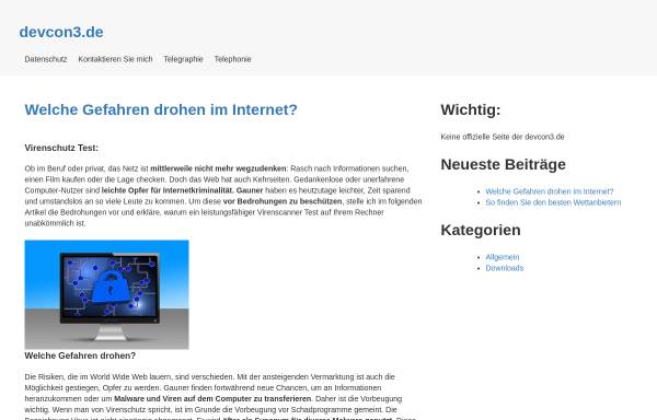 Vorschau von www.devcon3.de, Die Geschichte der Telegraphie