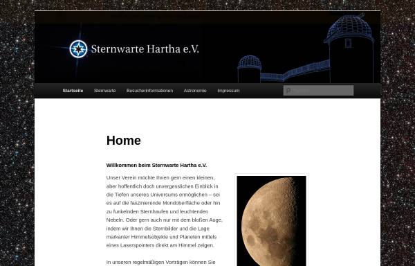 Vorschau von www.sternwarte-hartha.de, Bruno-H.-Bürgel-Sternwarte Hartha