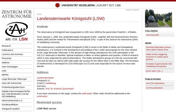 Landessternwarte Heidelberg-Königstuhl