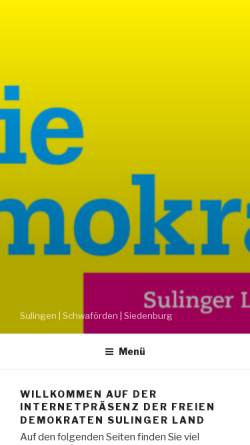 Vorschau der mobilen Webseite fdp-sulingen.de, FDP Sulingen