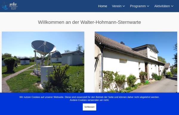 Vorschau von www.sternwarte-essen.de, Walter Hohmann Sternwarte Essen