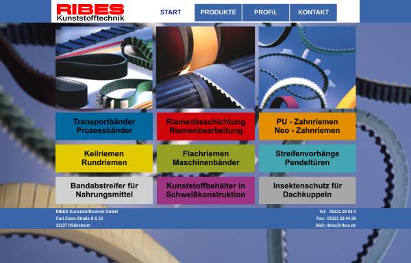 Vorschau von ribes.de, Ribes Kunststofftechnik GmbH