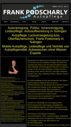 Vorschau der mobilen Webseite www.mobile-autopflege.com, Mobile Fahrzeugpflege Podscharly