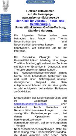 Vorschau der mobilen Webseite www.nebenschilddruese.de, Nebenschilddruese