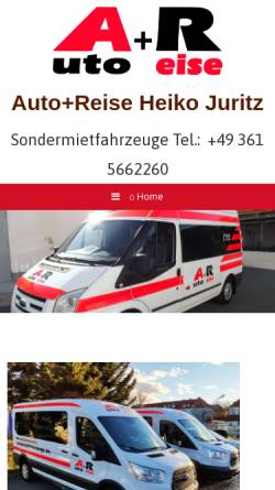 Vorschau der mobilen Webseite www.autoreisegmbh.de, Auto und Reise GmbH