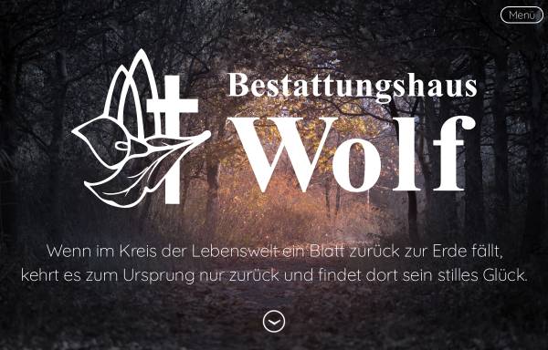 Vorschau von www.wolf-bestattungen.de, Bestattungshaus Wolf