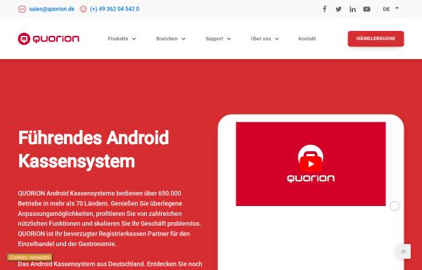 Vorschau von www.quorion.de, Quorion Data Systems GmbH