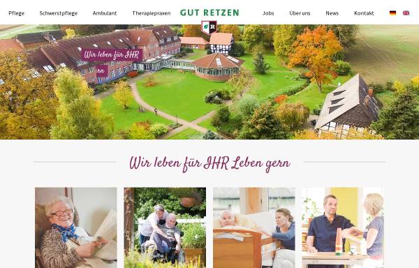 Vorschau von www.gut-retzen.de, Gut Retzen Therapie- und Pflege GmbH
