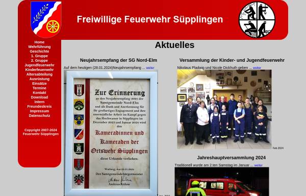 Vorschau von www.feuerwehr-suepplingen.de, Freiwillige Feuerwehr Süpplingen