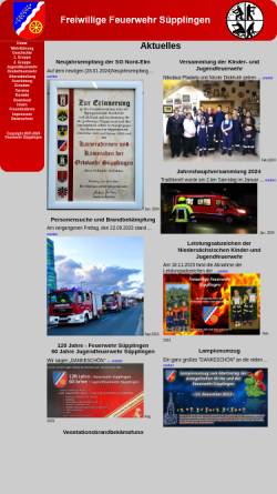 Vorschau der mobilen Webseite www.feuerwehr-suepplingen.de, Freiwillige Feuerwehr Süpplingen