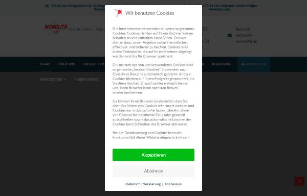 Vorschau von netzwerk-monolith.de, Monolith e.V. - Aussiedlerverein im Kreis Paderborn