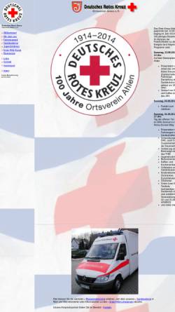 Vorschau der mobilen Webseite www.drk-ahlen.de, Deutsches Rotes Kreuz - Ortsverein Ahlen e.V.