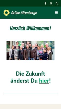 Vorschau der mobilen Webseite gruene-altenberge.de, Bündnis 90/Die Grünen Altenberge