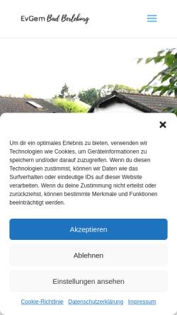 Vorschau der mobilen Webseite www.ev-gem-badberleburg.de, Ev. Gemeinschaft Bad Berleburg