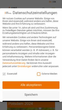 Vorschau der mobilen Webseite www.gdnae.de, Gesellschaft Deutscher Naturforscher und Ärzte e.V.