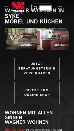 Vorschau der mobilen Webseite wagner-wohnen.de, Wagner Wohnen GmbH