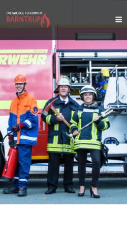 Vorschau der mobilen Webseite feuerwehr-barntrup.de, Freiwillige Feuerwehr Barntrup