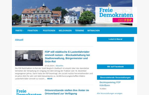Vorschau von www.fdp-bergischgladbach.de, FDP Bergisch Gladbach
