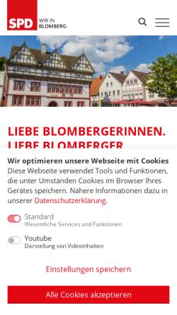 Vorschau der mobilen Webseite spd-blomberg.de, SPD Blomberg
