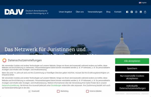 Vorschau von www.dajv.de, Deutsch-Amerikanische Juristen-Vereinigung e.V.