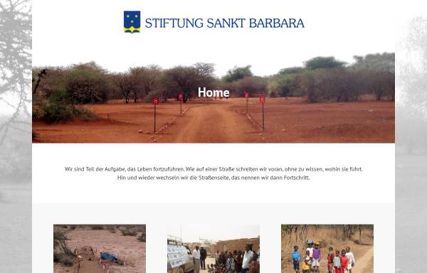 Vorschau von www.stiftung-sankt-barbara.de, Stiftung Sankt Barbara - Schutz vor Landminen