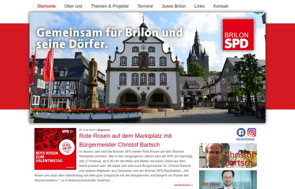 Vorschau von www.spd-brilon.de, Die SPD in Brilon