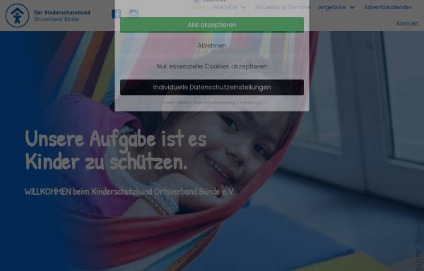 Vorschau von kinderschutzbund-buende.de, Deutscher Kinderschutzbund Bünde e.V.