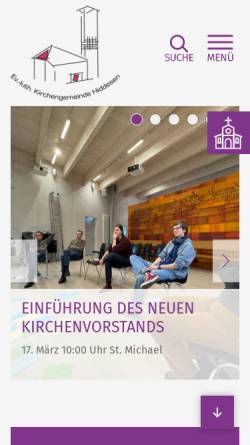 Vorschau der mobilen Webseite stmichael-hiddesen.de, Evangelisch-lutherische Kirchengemeinde Detmold