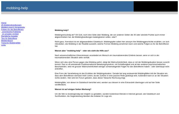 Vorschau von www.mobbing-help.de, Mobbing-Help