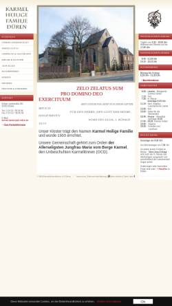Vorschau der mobilen Webseite www.karmelitinnen-dueren.de, Karmel Heiligen Familie