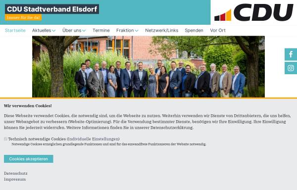 Vorschau von www.cdu-elsdorf.de, CDU Elsdorf