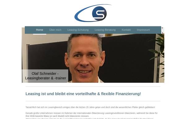 Vorschau von www.leasingschulung.de, Beratung und Schulung von Leasing - Kommunikation - Vertrieb Olaf Schneider