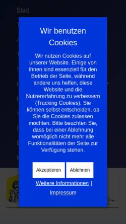 Vorschau der mobilen Webseite www.tierheim-gelsenkirchen.de, Tierschutzverein für Gelsenkirchen und Umgebung e.V.