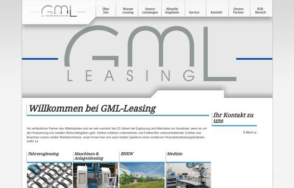 Vorschau von www.gml-leasing.de, GML Gesellschaft für Mittelstandsleasing mbH