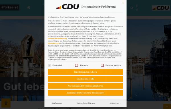 Vorschau von www.cdu-kaarst.de, CDU-Stadtverband Kaarst