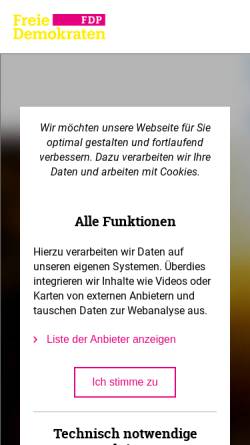 Vorschau der mobilen Webseite www.fdp-kaarst.de, FDP Kaarst