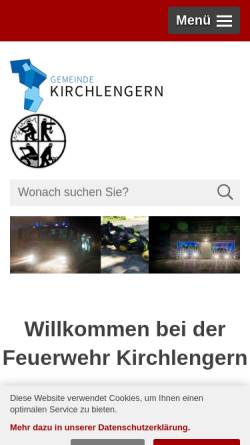 Vorschau der mobilen Webseite feuerwehr.kirchlengern.de, Feuerwehr Kirchlengern