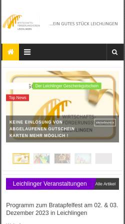 Vorschau der mobilen Webseite wiv-leichlingen.de, Wirtschaftsförderungsverein Leichlingen e. V.