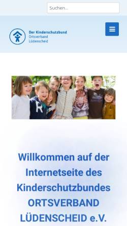Vorschau der mobilen Webseite www.kinderschutzbund-luedenscheid.de, Deutscher Kinderschutzbund Ortsverband Lüdenscheid e.V.