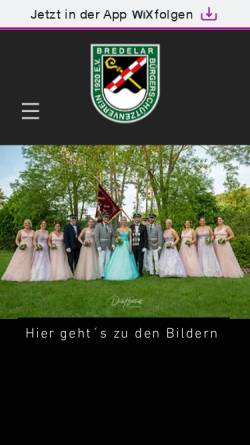 Vorschau der mobilen Webseite www.schuetzen-bredelar.de, Bürgerschützenverein Bredelar e.V.