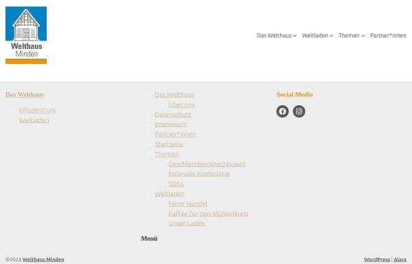 Vorschau von www.wl-minden.de, Weltladen Minden Informationszentrum 3. Welt e.V.