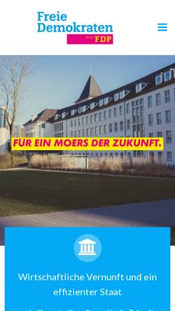 Vorschau der mobilen Webseite fdp-moers.de, FDP Moers