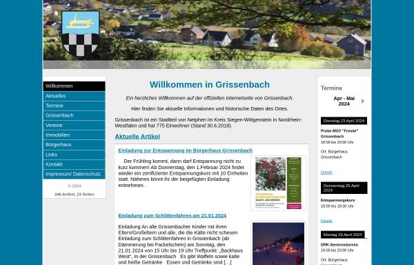 Vorschau von www.grissenbach.eu, Grissenbach