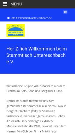 Vorschau der mobilen Webseite www.stammtisch-untereschbach.de, Stammtisch Untereschbach