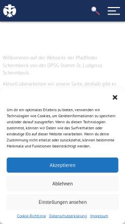 Vorschau der mobilen Webseite www.dpsg-schermbeck.de, DPSG-Schermbeck