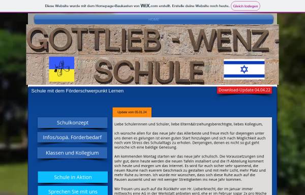 Vorschau von www.gottlieb-wenz-schule.de, Gottlieb-Wenz-Schule