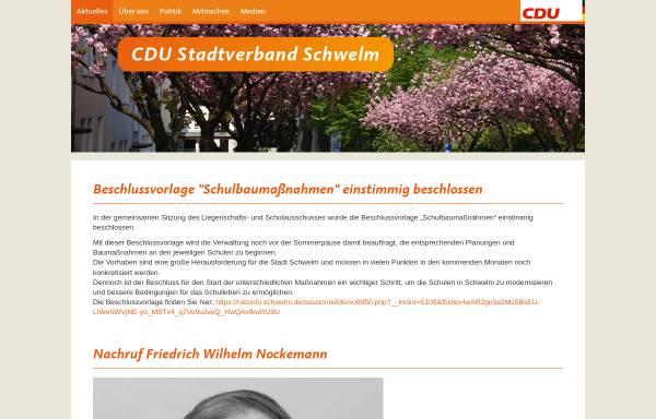 Vorschau von www.cdu-schwelm.de, CDU Schwelm